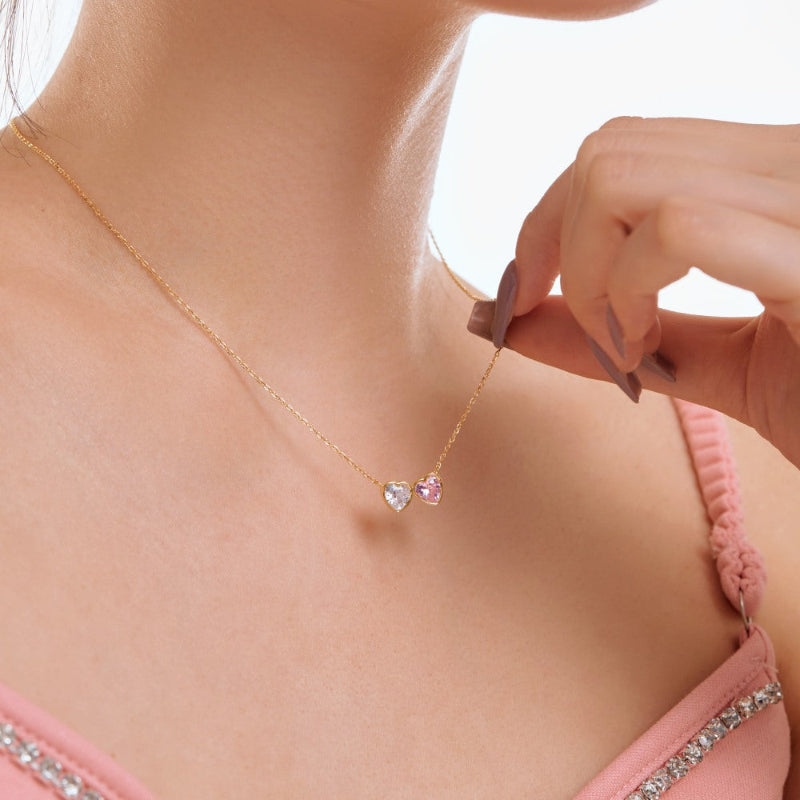 Timeless Bonded Hearts Necklace

