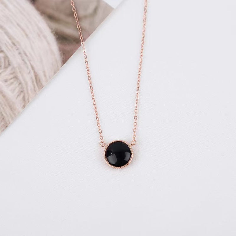 black onyx necklace for women