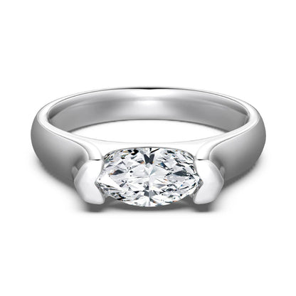 Elegant Oval Zirconia Ring