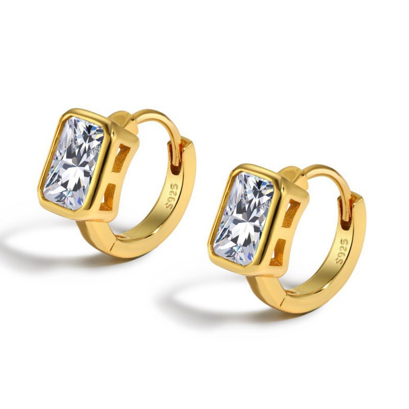 Clean Line Hoop Earrings

