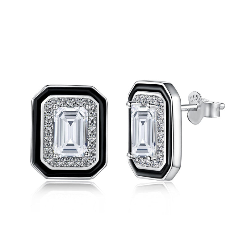 Art Deco Style Gemstone Earrings

