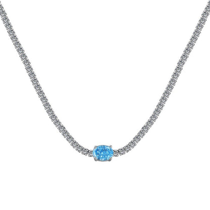 Bling Cubic Zirconia Choker Necklace