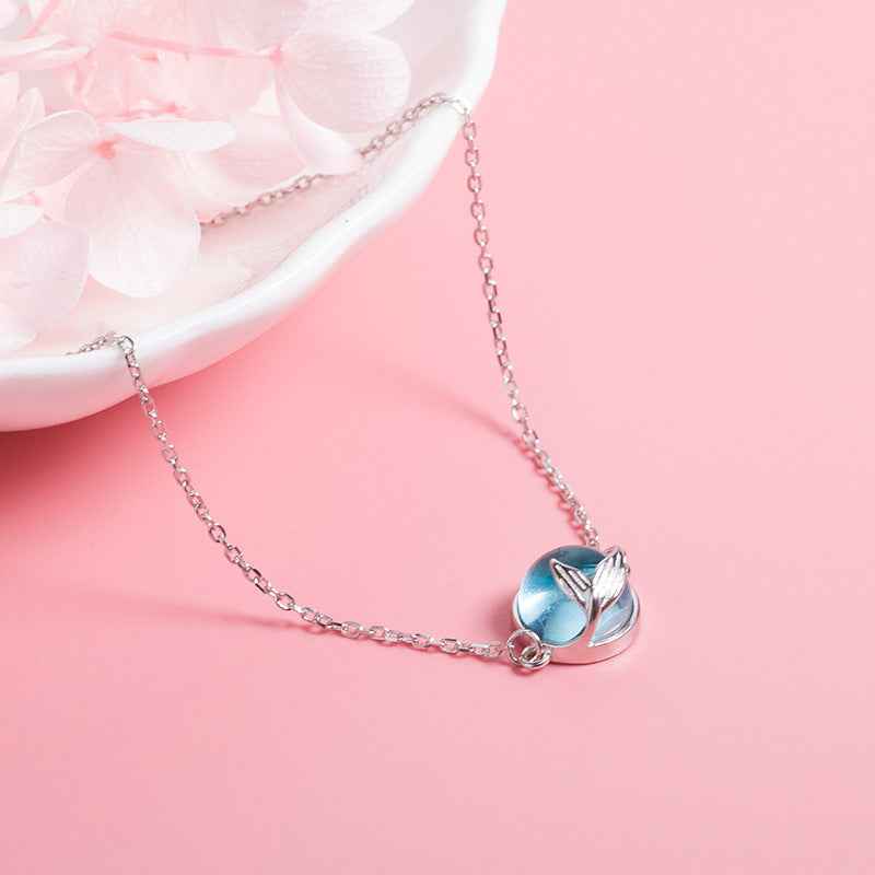 Delicate Mermaid Tail & Ocean Orb bracelet