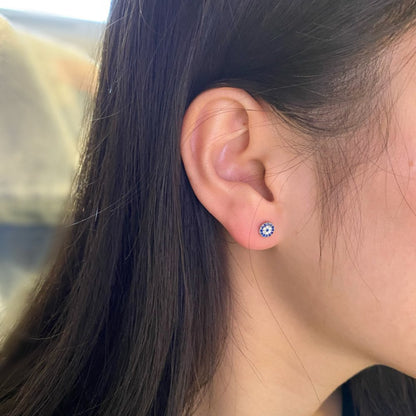 eye earrings studs