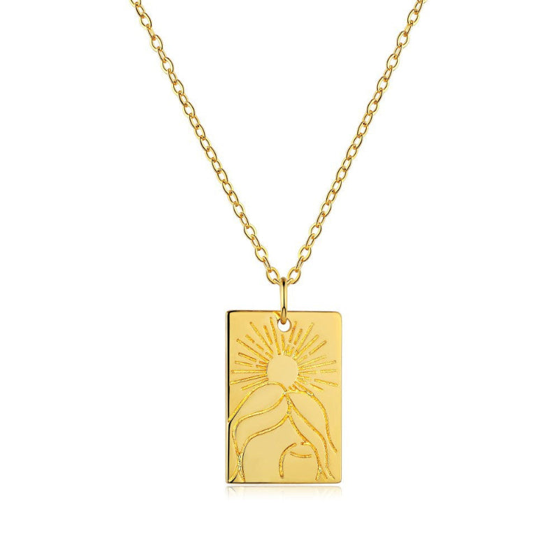Whimsical "In Love with the World" Pendant

