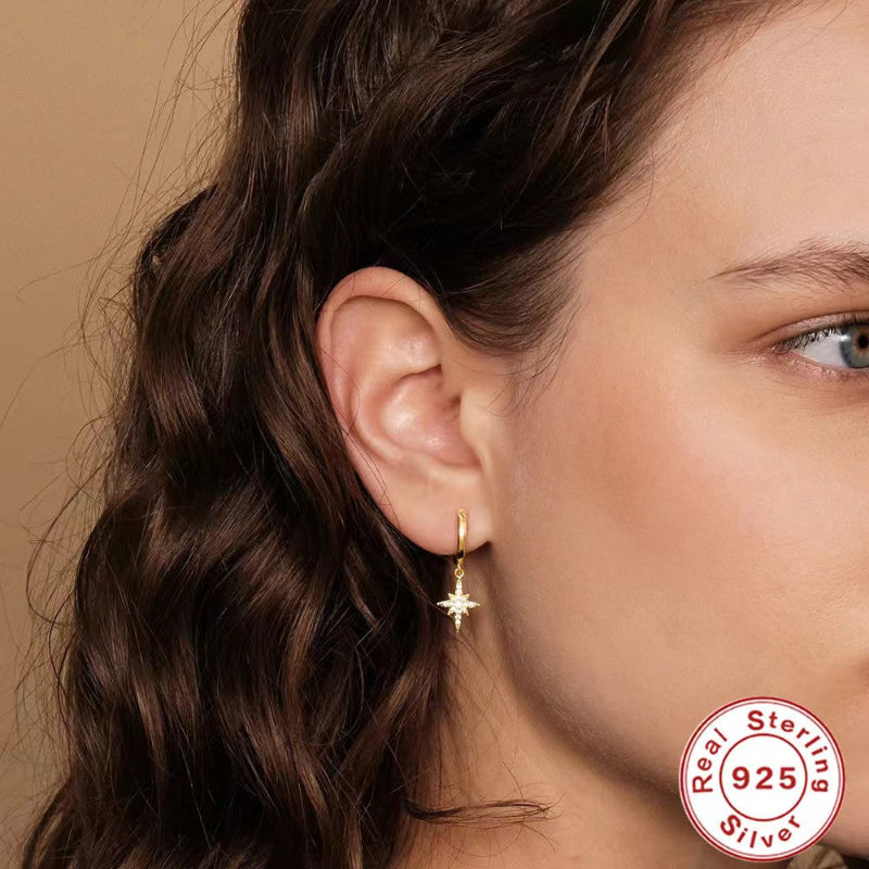 silver ear cuff earrings
