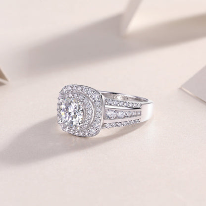 Art Deco Inspired Moissanite Ring

