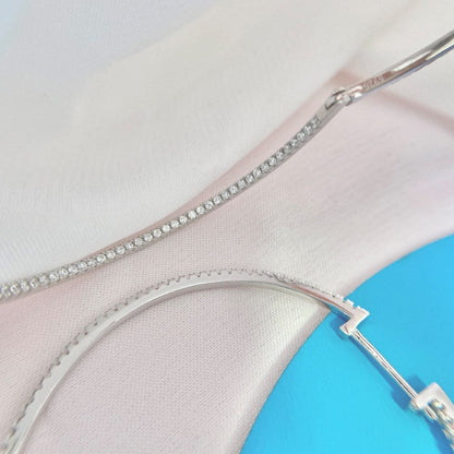 Evening Wear Diamond Hoops

