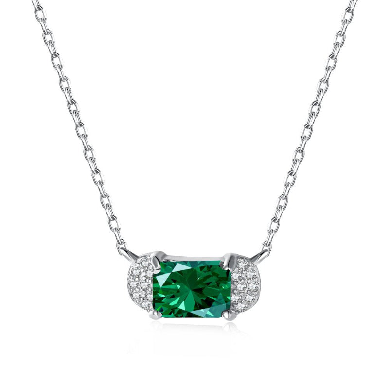 Delicate Droplet Style Silver Necklace


