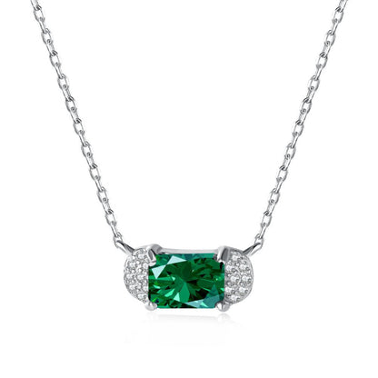 Delicate Droplet Style Silver Necklace


