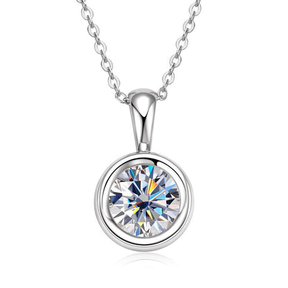 Sophisticated D Grade Moissanite Necklace


