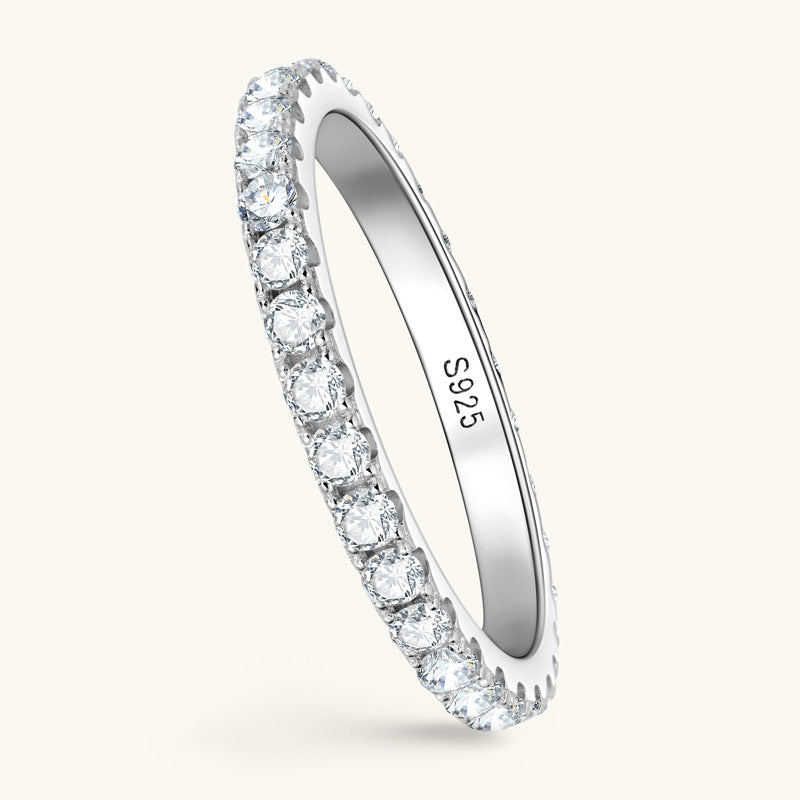 2mm Round Moissanite Eternity Band

