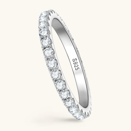 2mm Round Moissanite Eternity Band

