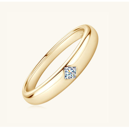 Delicate Minimalist Princess Stone Ring

