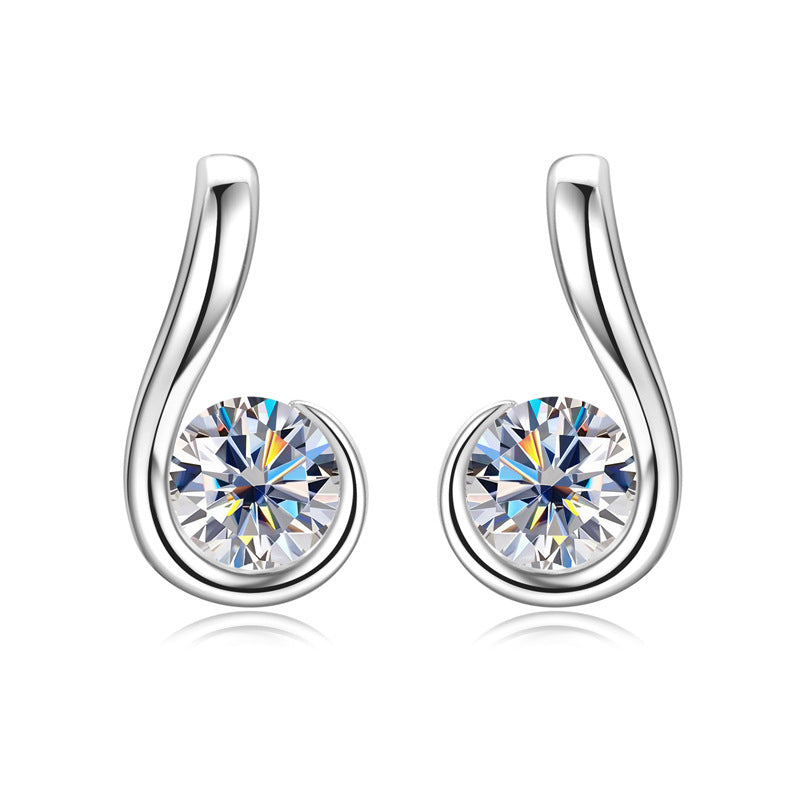 D-VVS1 Moissanite Minimalist Studs

