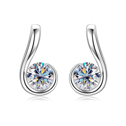 D-VVS1 Moissanite Minimalist Studs

