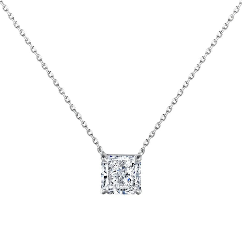 Sparkling Square Zirconia Pendant