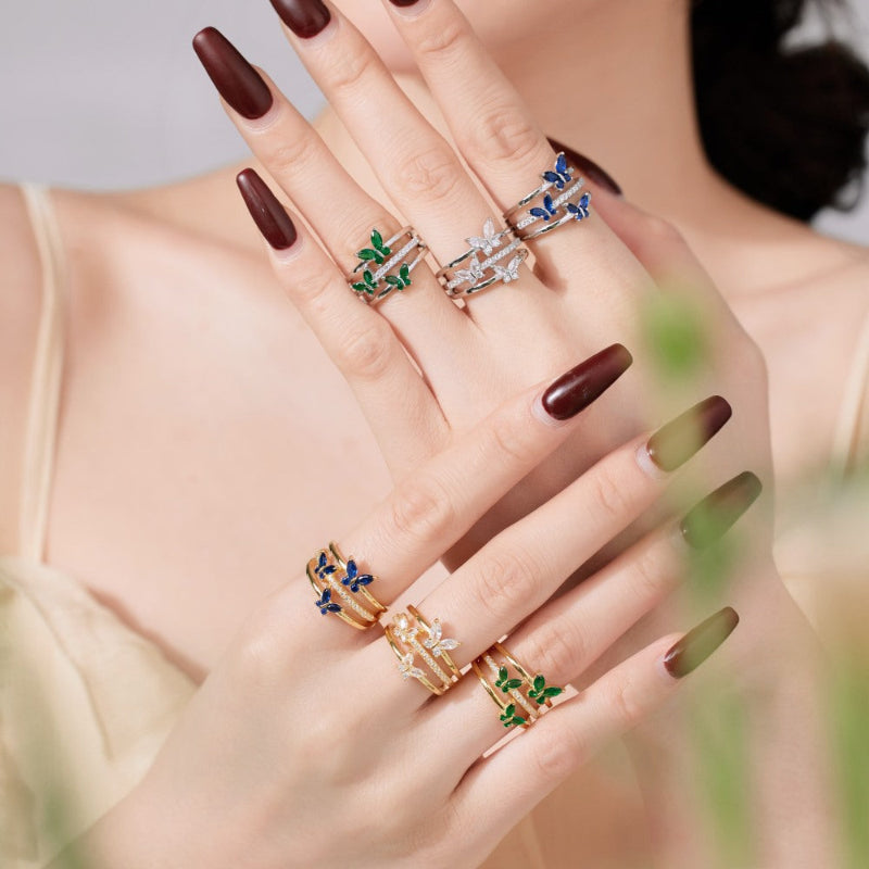 Pavé Butterfly Band

