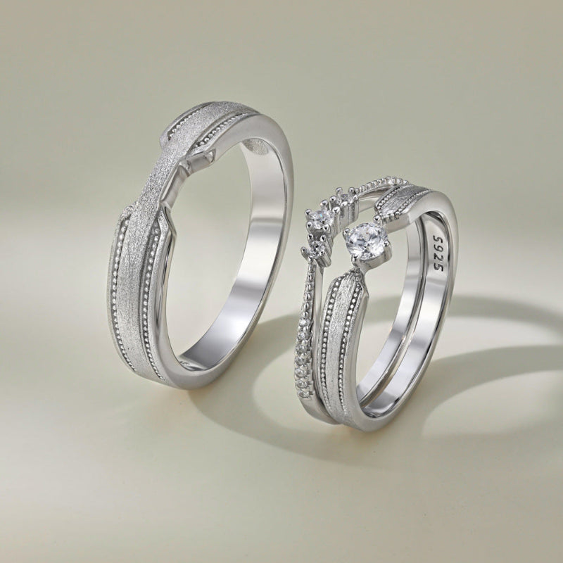 Minimalist Classic Couple Lover Bridal Ring