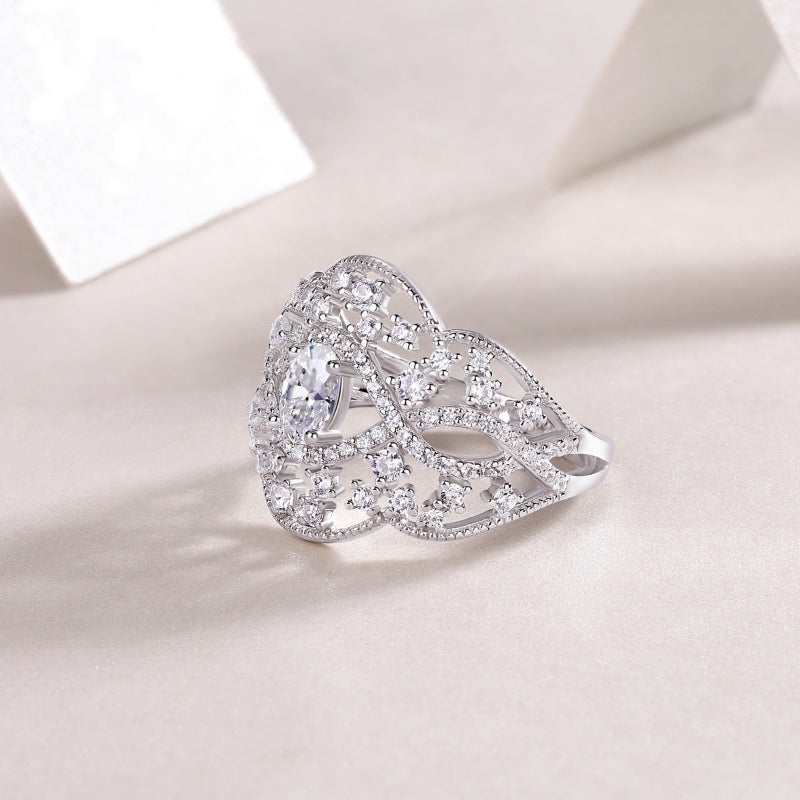 Multi-Stone Moissanite Cocktail Ring


