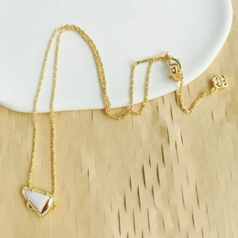 Kendra Scott Gold Tone Megaphone Necklace

