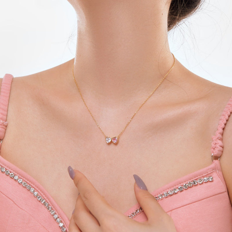 Delicate Silver Heart Cluster

