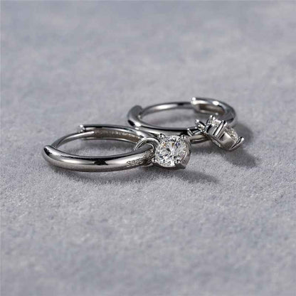 sparkling silver dangle hoop earrings – Elegant and Stylish Jewelry