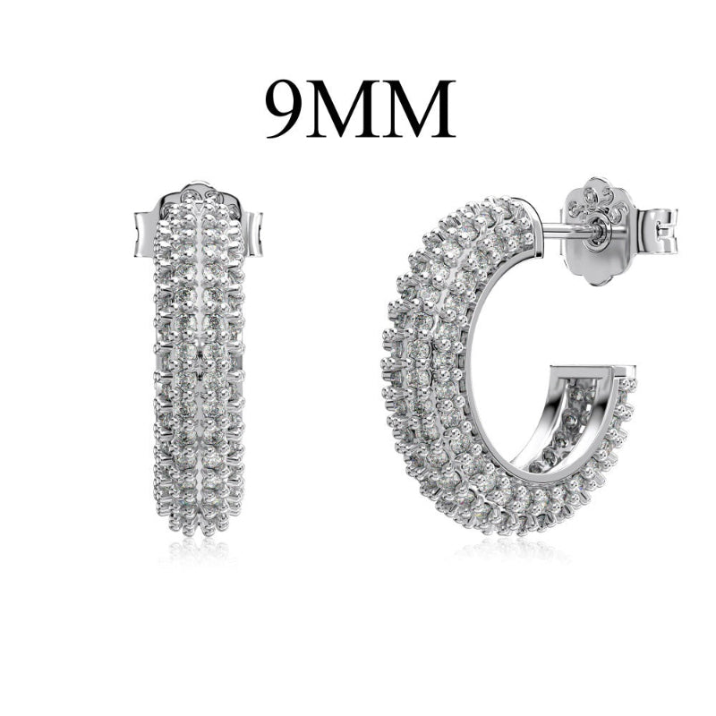 Delicate Dainty Baguette Studs