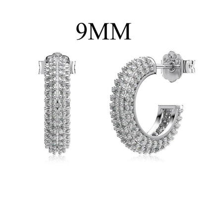 Delicate Dainty Baguette Studs