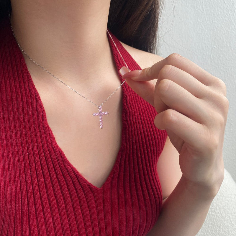 Glimmering Silver Cross for Everyday Wear

