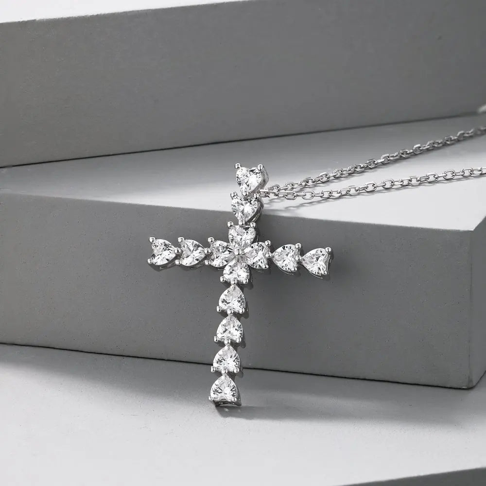 Classic Diamond Cross Necklace