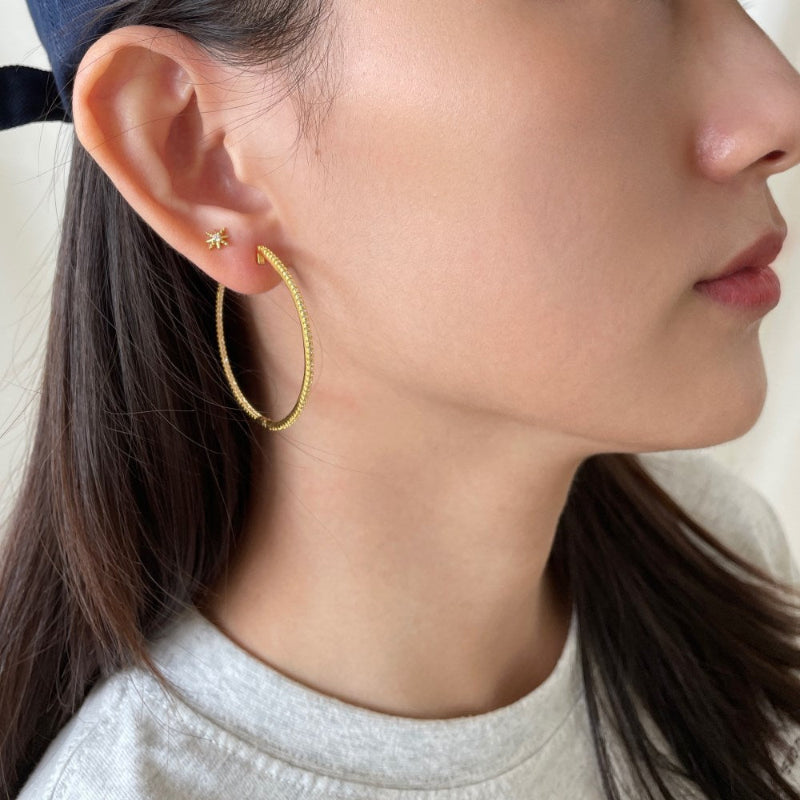 Women's Pave Hoops

