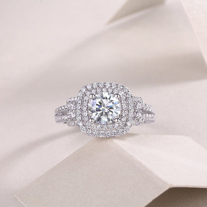 Luxurious Moissanite Cocktail Ring

