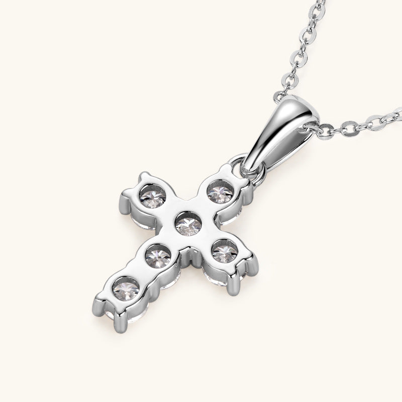 Giftable Moissanite Cross for Her

