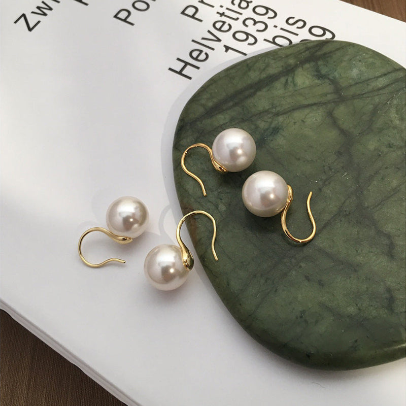 Large Pearl Drop Earrings


