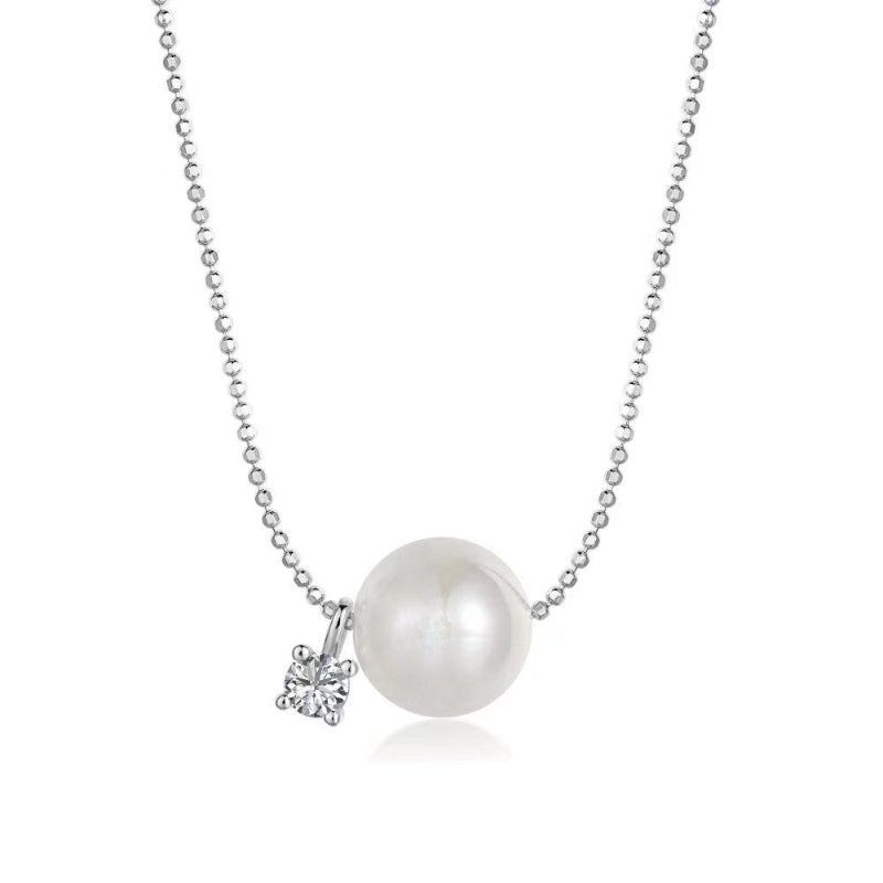 Dainty Pearl Zirconia Necklaces