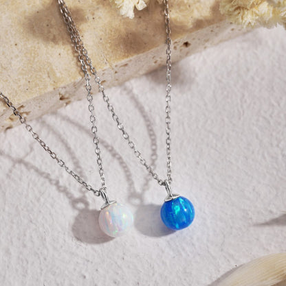 Subtle Sophistication Opal Chain Necklace