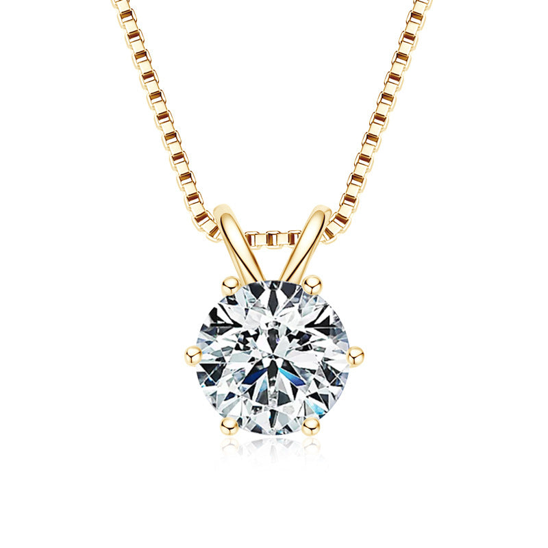 Brilliant Round Cut Moissanite Pendant

