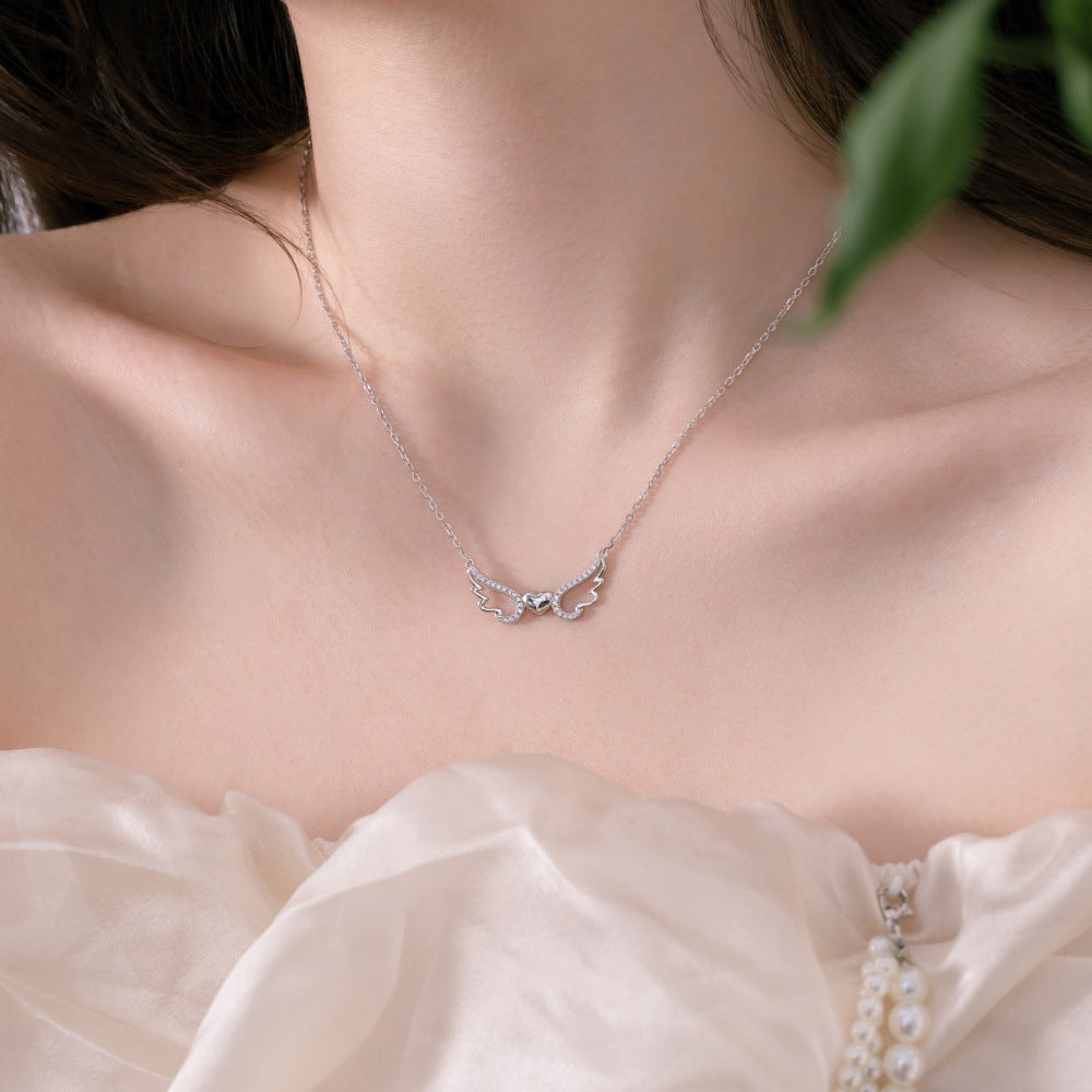 Classic Wing Heart Pendant