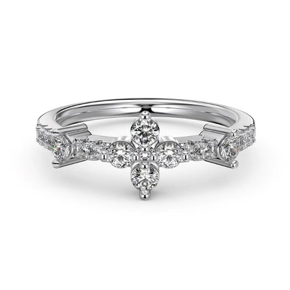Lucky Zirconia Clover Ring