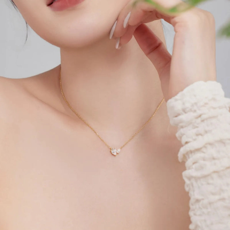 Minimalist CZ Pendant Necklace