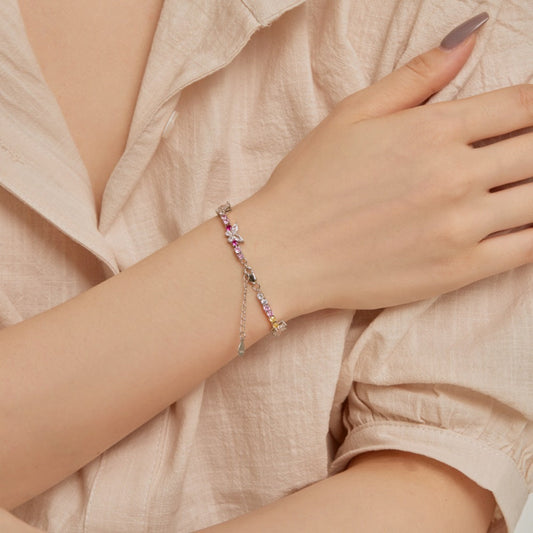 Pavé Butterfly Rainbow Bracelet

