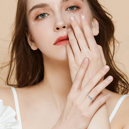 Lustrous Gold Plated Moissanite Ring

