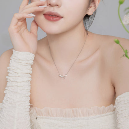 Refined Silver Cluster of Brilliance Necklace


