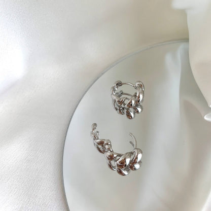 Unique Twisted Loop Earrings

