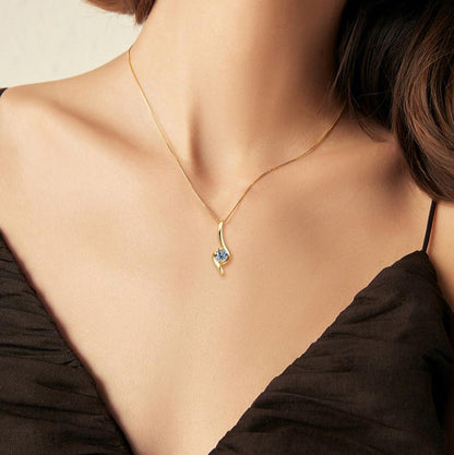 rose gold diamond heart necklace