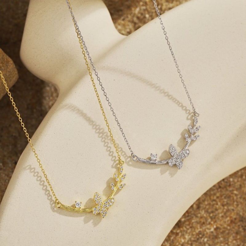 Enchanted Forest Butterfly Necklace

