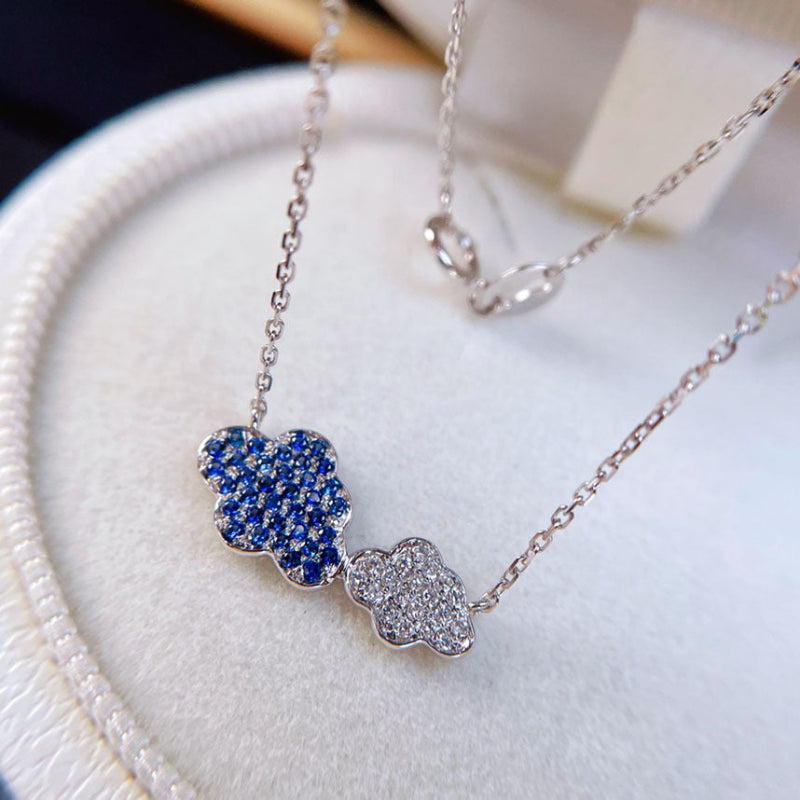 Two-Tone Cloud Necklace
