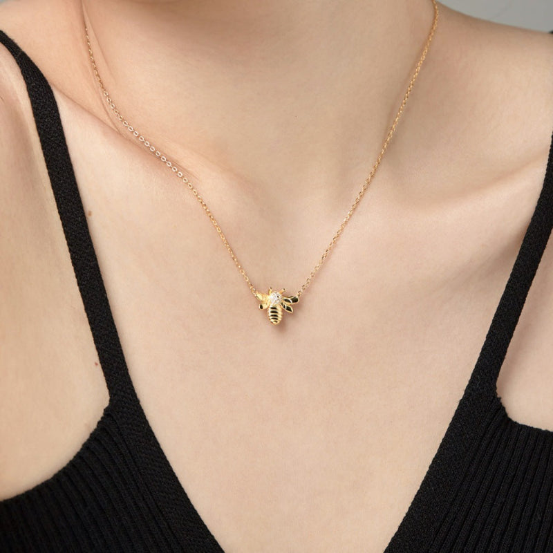 Dainty Bumblebee Pendant

