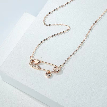 paper clip pendant necklace